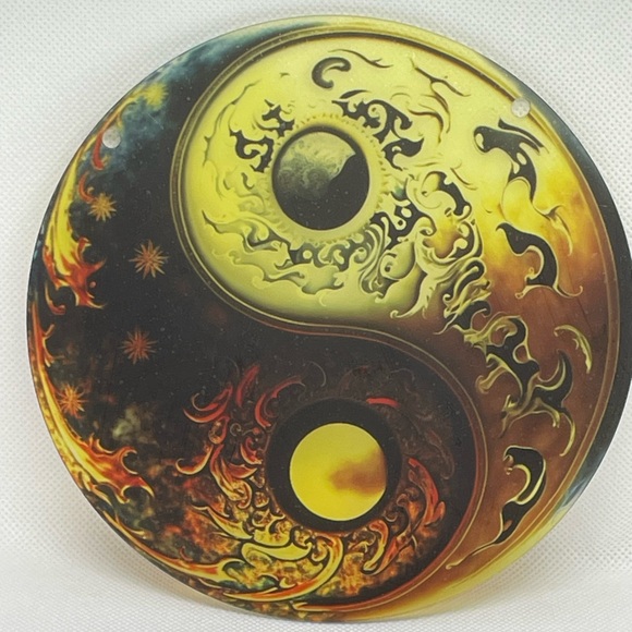 Acrylic Suncatcher Yin & Yang 6” Home Office Decor Gift Idea yinyang - Picture 2 of 2